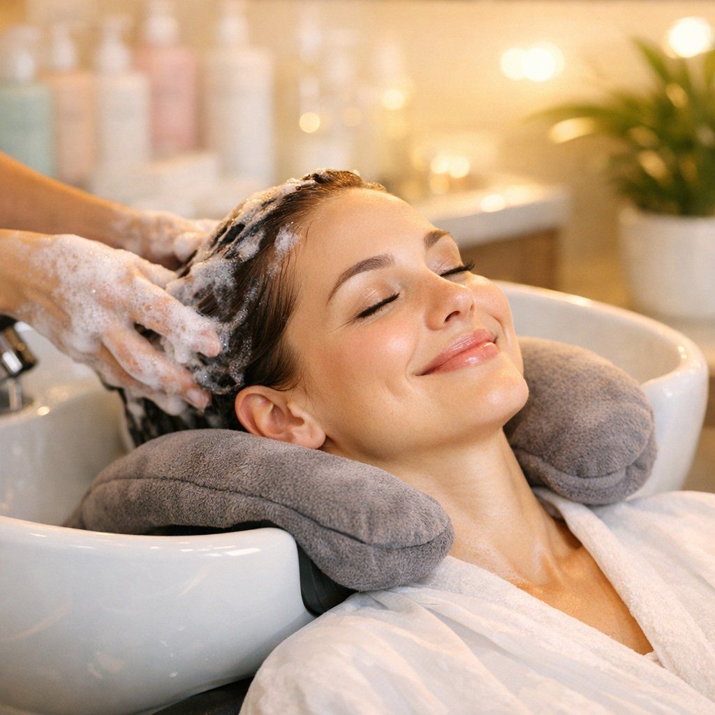 Relaxing hair spa treatment
