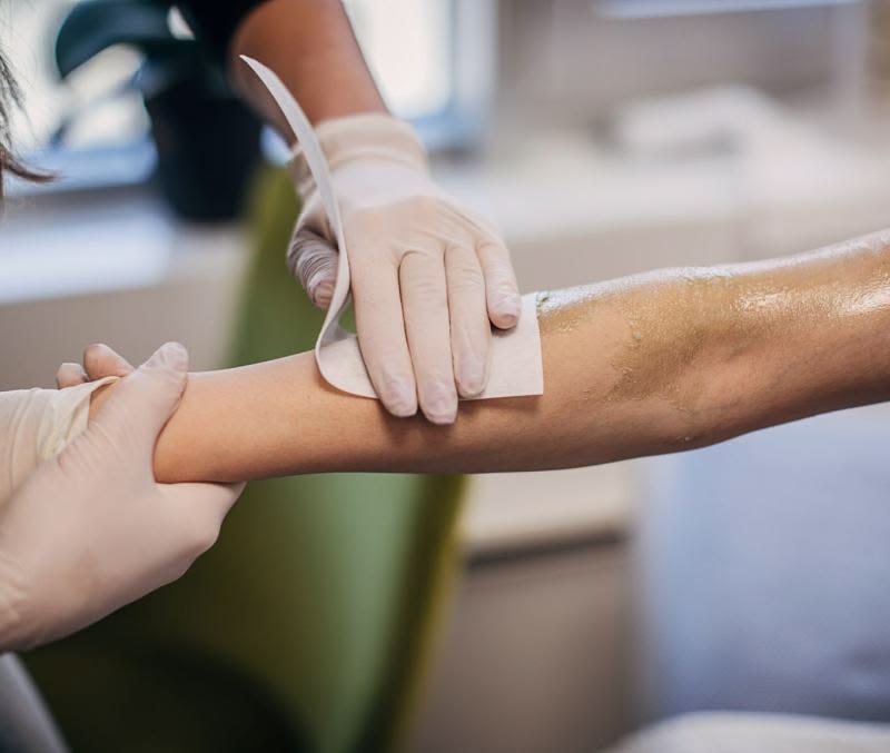 Professional arm waxing service